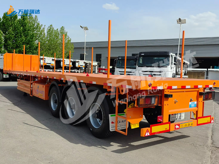 骨架后翻自卸半挂车