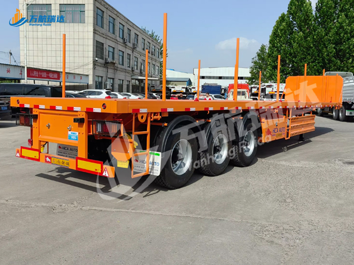 骨架后翻自卸半挂车