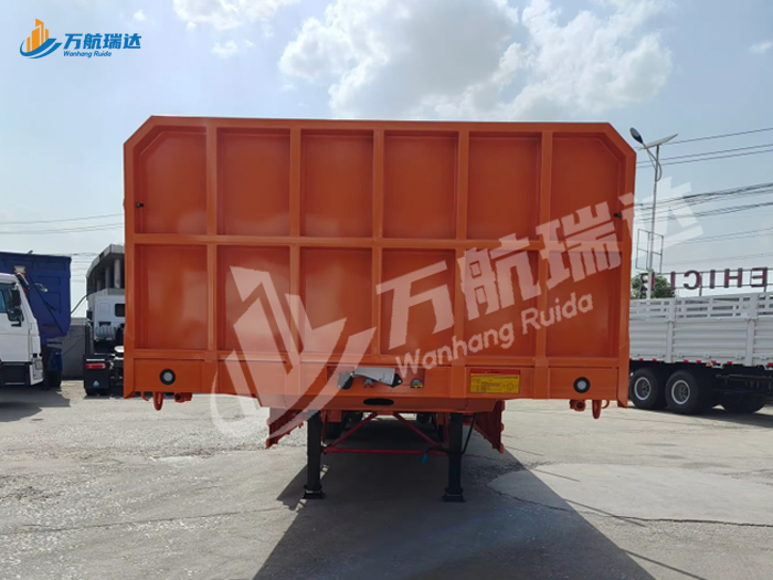 骨架后翻自卸半挂车