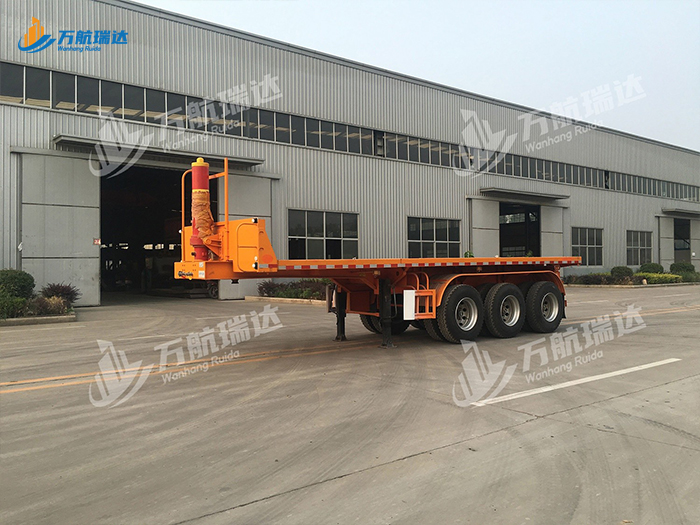 骨架后翻自卸半挂车