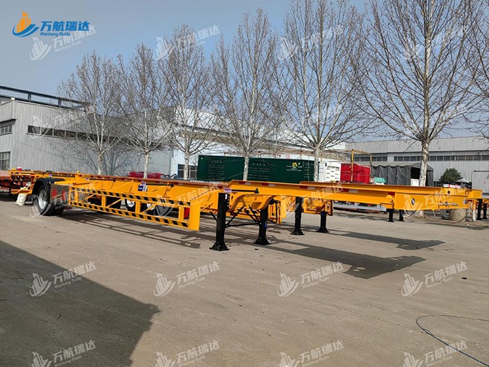 鹅颈式骨架运输半挂车