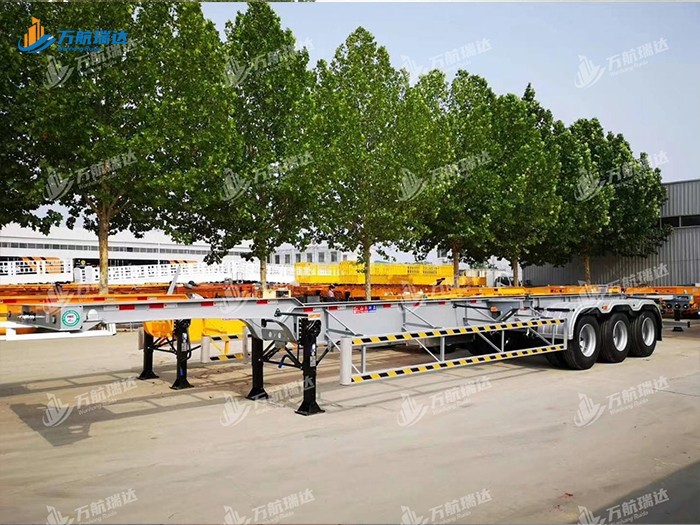 鹅颈式骨架运输半挂车
