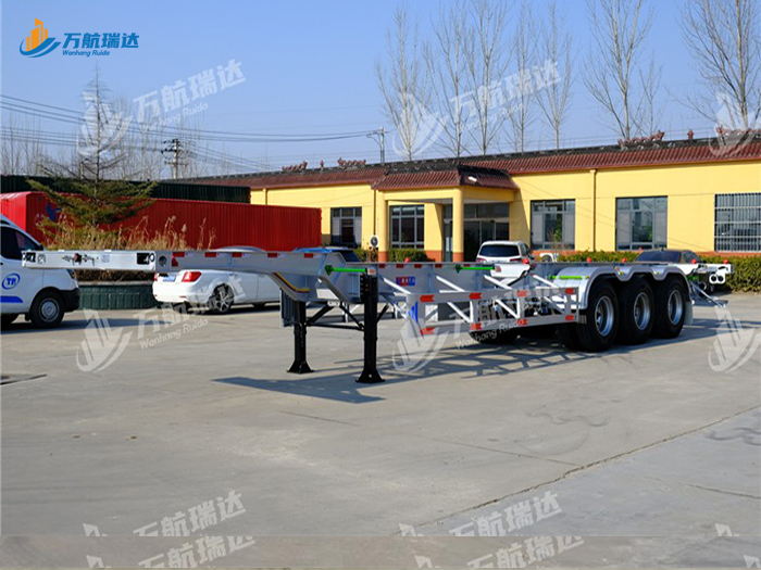 鹅颈式骨架运输半挂车