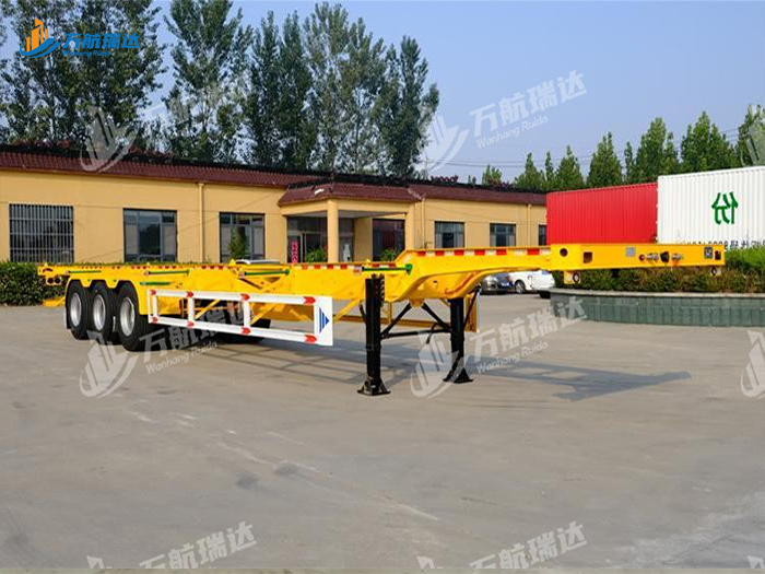 鹅颈式骨架运输半挂车