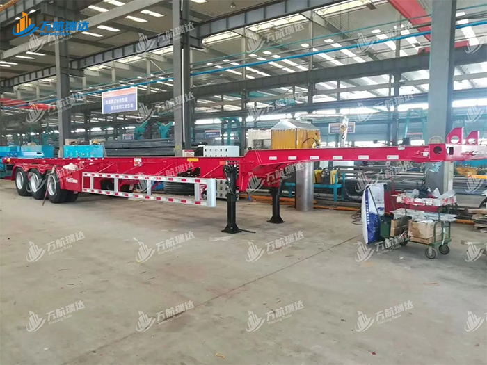 鹅颈式骨架运输半挂车