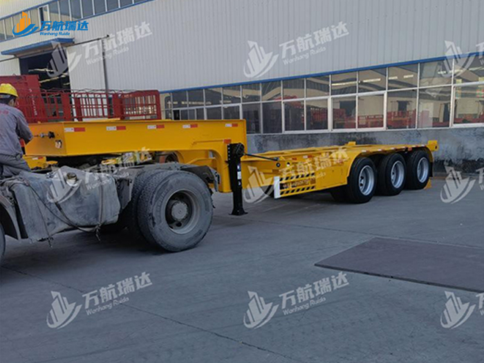 鹅颈式骨架运输半挂车