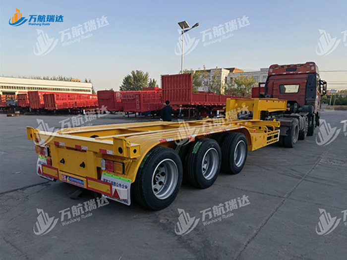 鹅颈式骨架运输半挂车