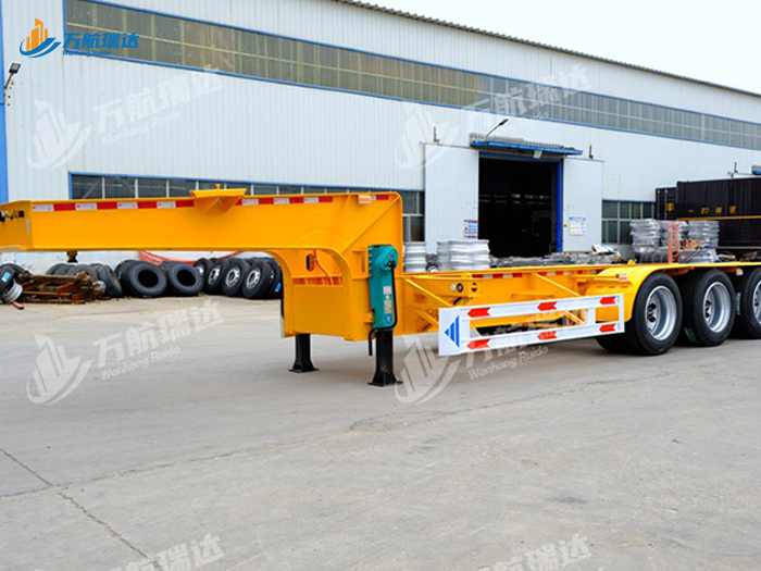 鹅颈式骨架运输半挂车