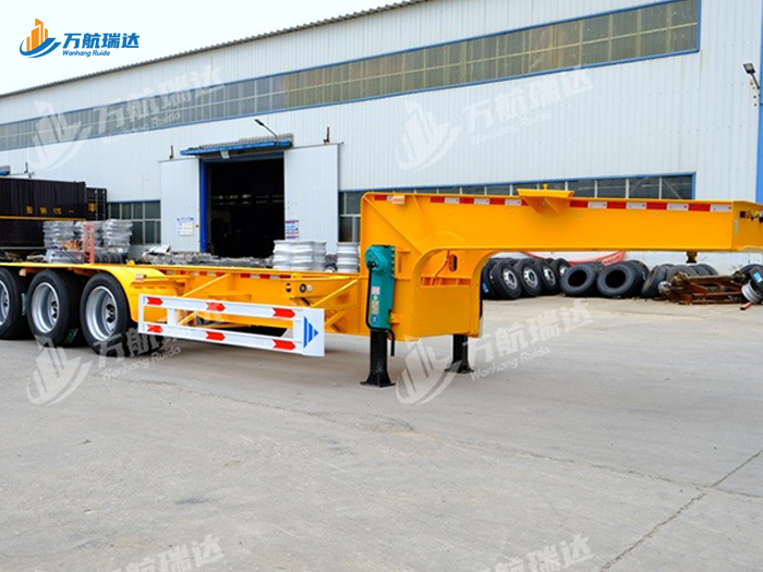 鹅颈式骨架运输半挂车