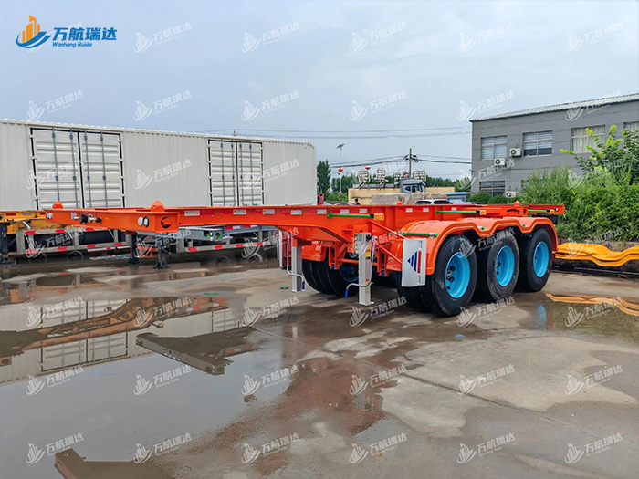 鹅颈式骨架运输半挂车