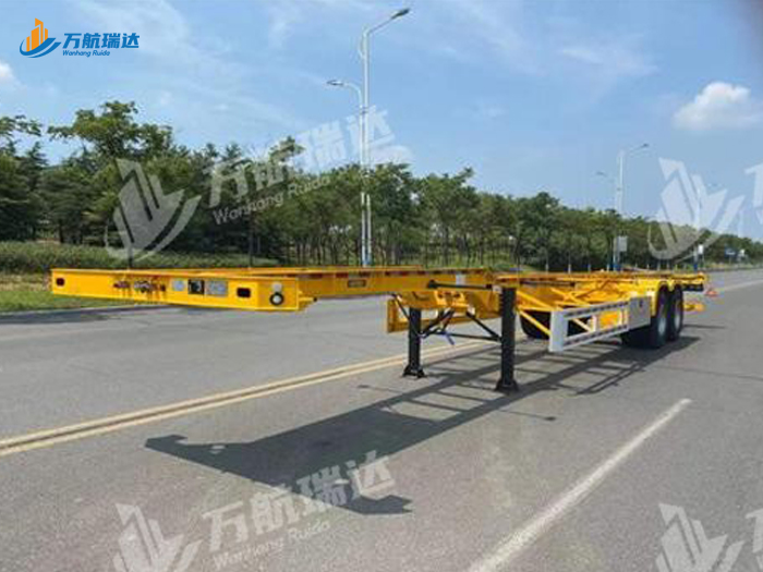 鹅颈式骨架运输半挂车