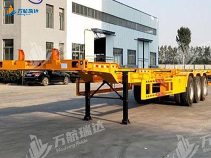 鹅颈式骨架运输半挂车