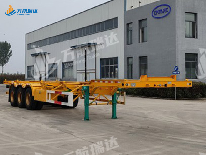 鹅颈式骨架运输半挂车