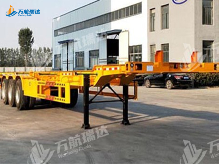 鹅颈式骨架运输半挂车