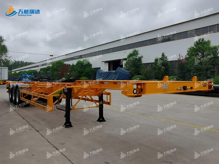 鹅颈式骨架运输半挂车