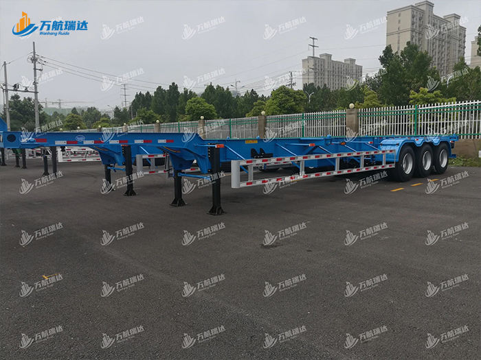 鹅颈式骨架运输半挂车