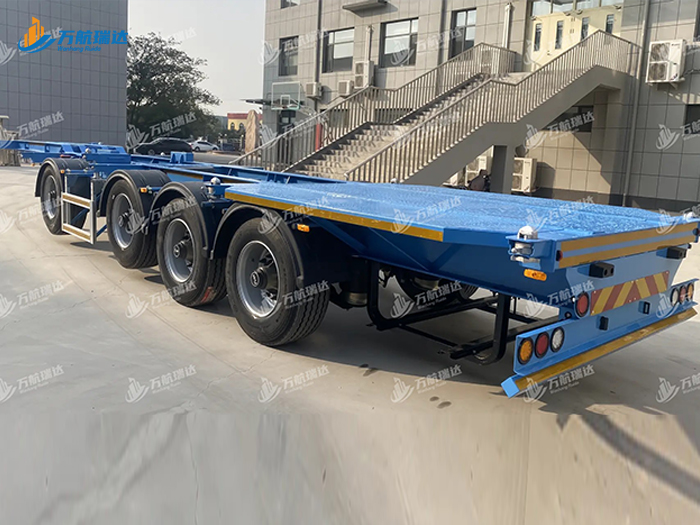 鹅颈式骨架运输半挂车