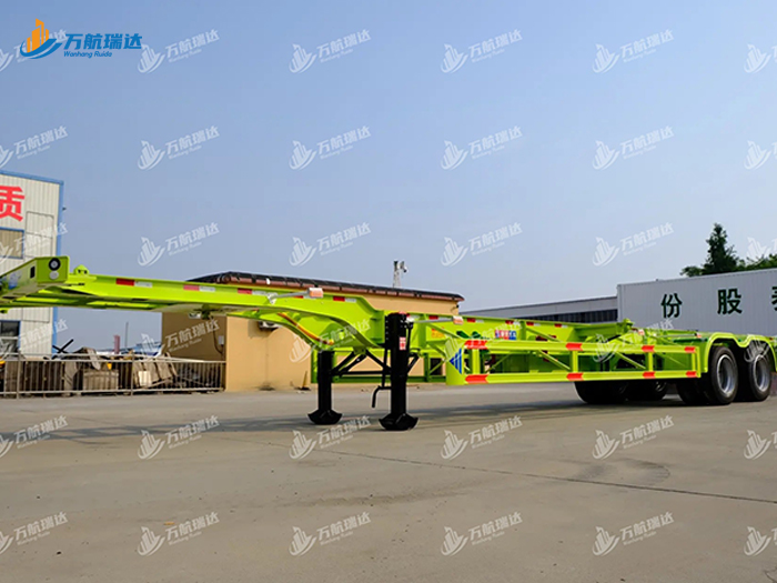 鹅颈式骨架运输半挂车