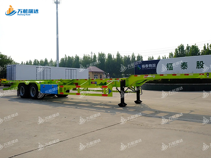 鹅颈式骨架运输半挂车