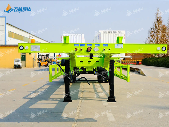 鹅颈式骨架运输半挂车