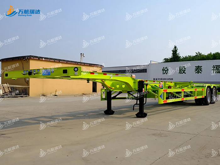 鹅颈式骨架运输半挂车