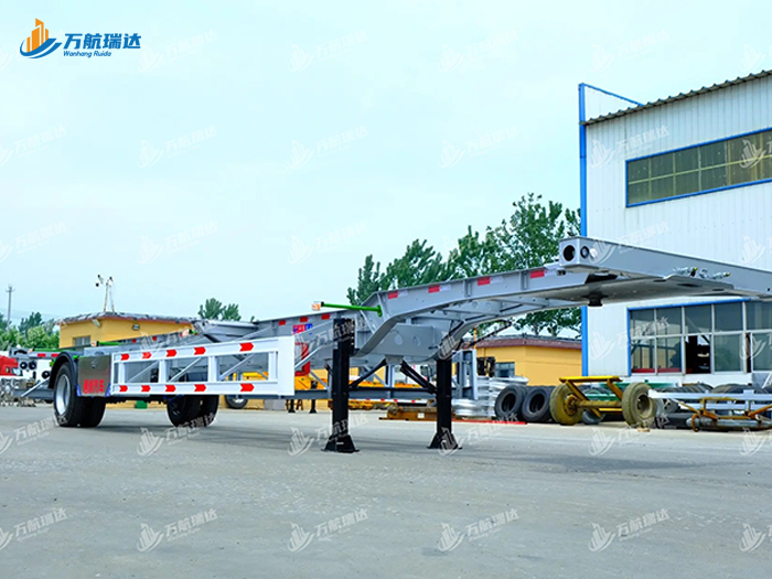 鹅颈式骨架运输半挂车