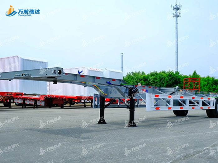 鹅颈式骨架运输半挂车
