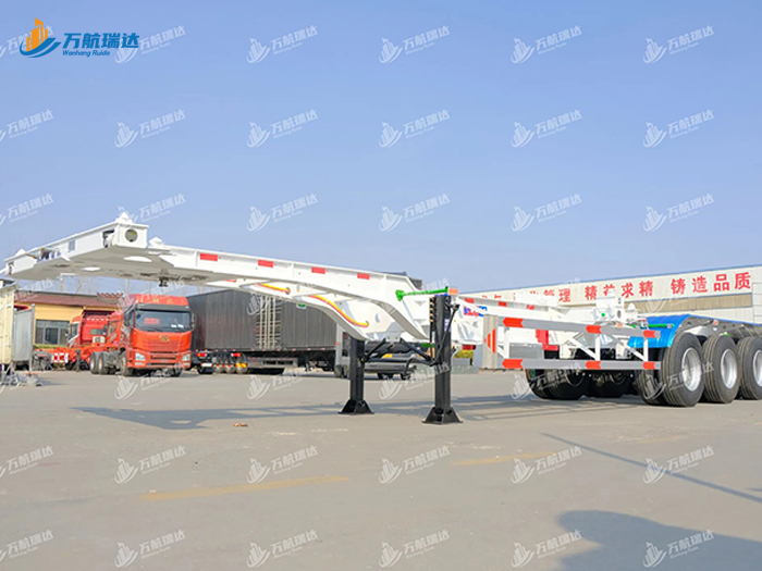 鹅颈式骨架运输半挂车