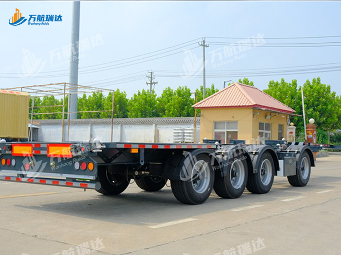 鹅颈式骨架运输半挂车