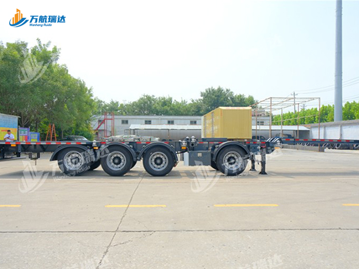 鹅颈式骨架运输半挂车