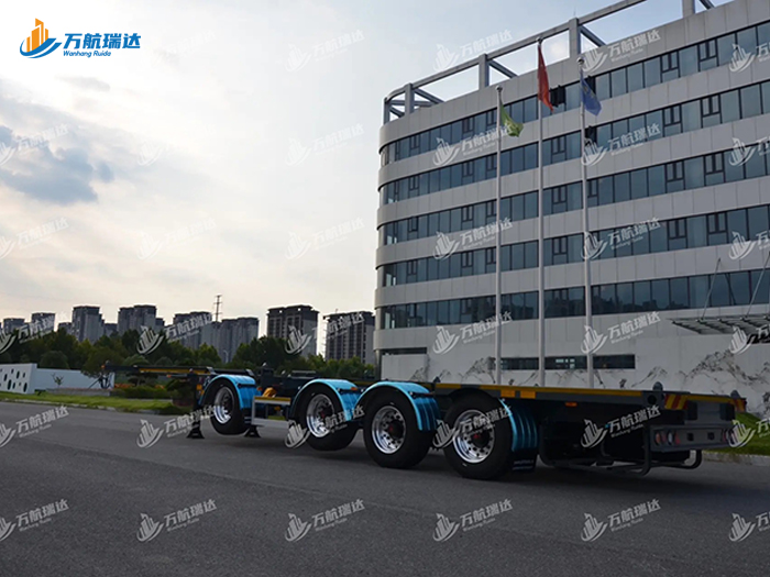 鹅颈式骨架运输半挂车