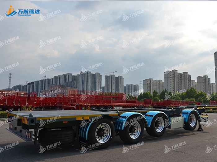 鹅颈式骨架运输半挂车