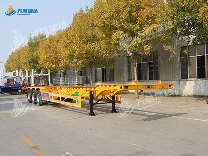 鹅颈式骨架运输半挂车
