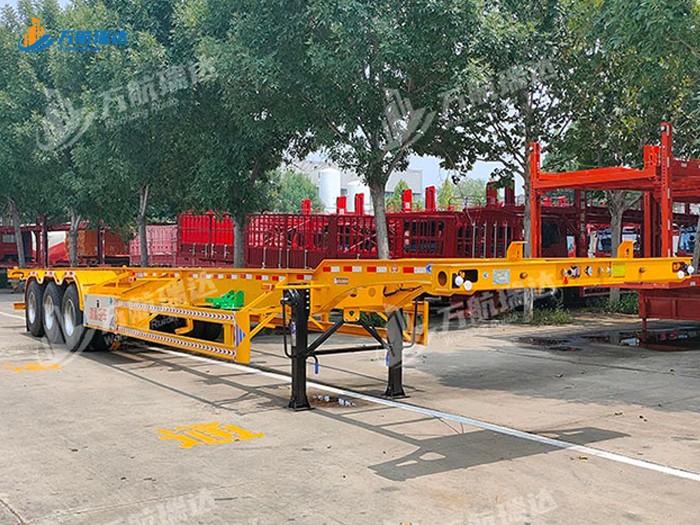 鹅颈式骨架运输半挂车