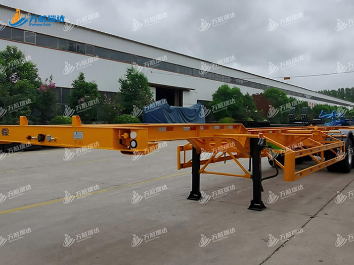 鹅颈式骨架运输半挂车