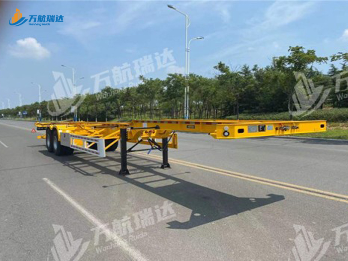 鹅颈式骨架运输半挂车