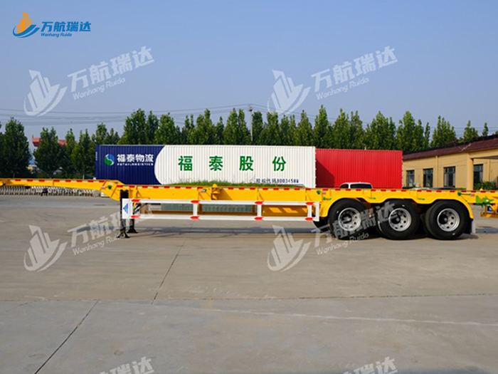 鹅颈式骨架运输半挂车