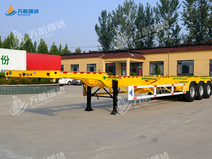 鹅颈式骨架运输半挂车