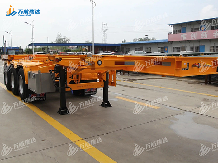 直梁式骨架运输半挂车