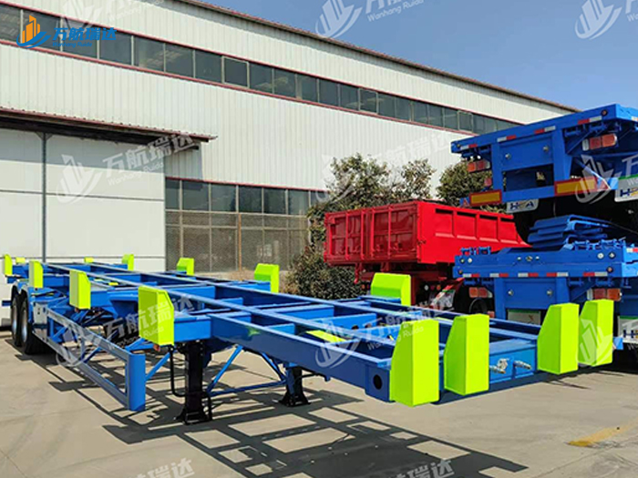 直梁式骨架运输半挂车