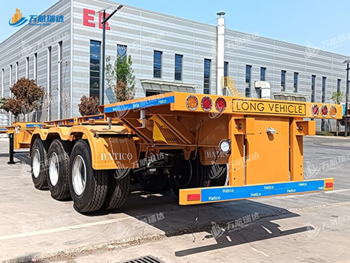 直梁式骨架运输半挂车