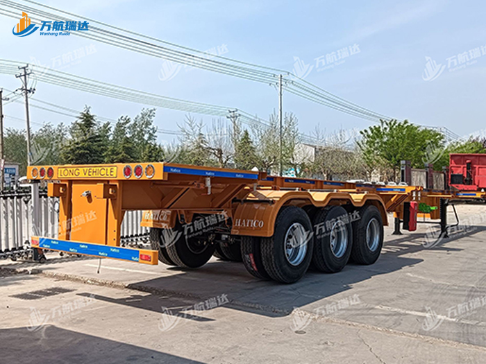 直梁式骨架运输半挂车