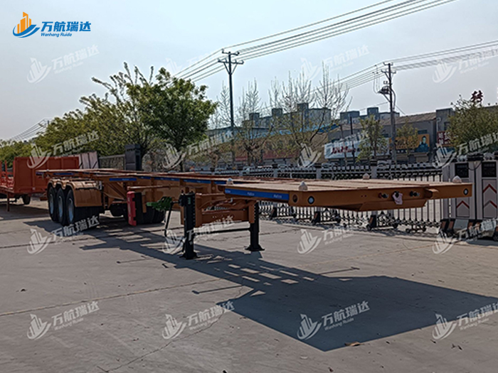 直梁式骨架运输半挂车