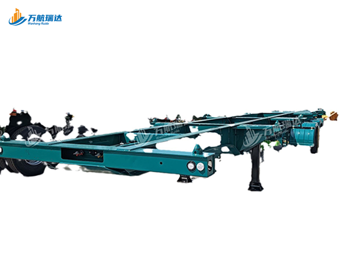 直梁式骨架运输半挂车