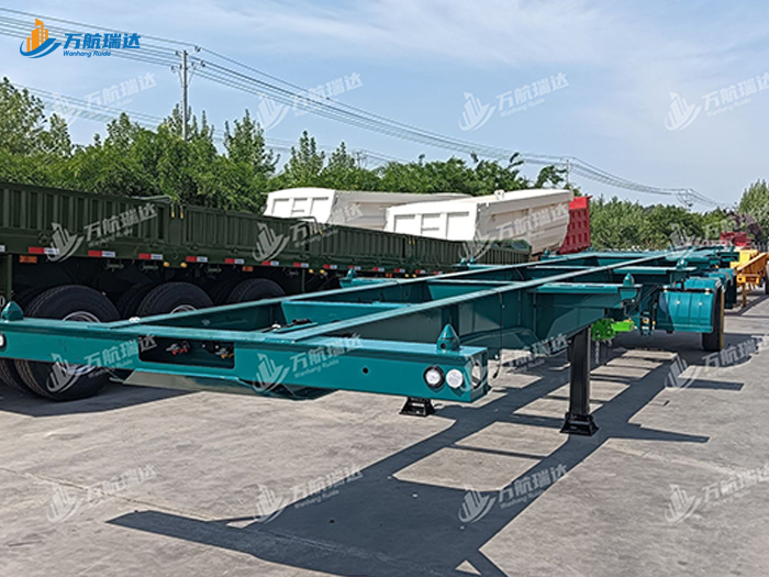 直梁式骨架运输半挂车