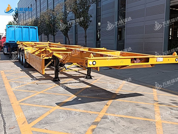 直梁式骨架运输半挂车