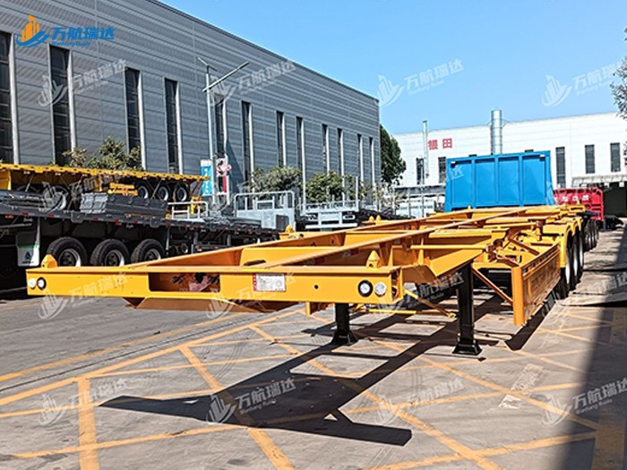 直梁式骨架运输半挂车