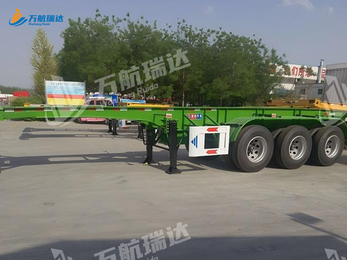 直梁式骨架运输半挂车