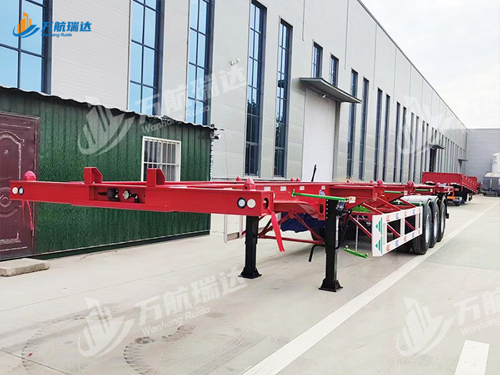 直梁式骨架运输半挂车