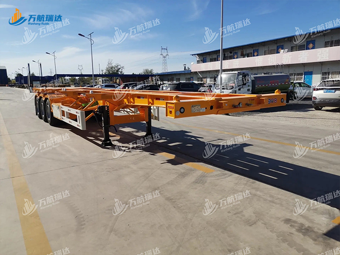 直梁式骨架运输半挂车